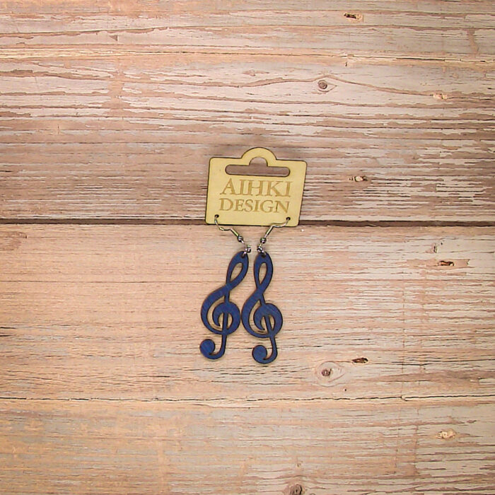 Nuottiavain korvakorut Nuottiavain korvakorut