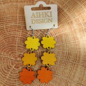 Piparikukka korvikset keltasävy