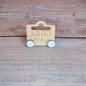 Mini nappikorvakoru pyöreä